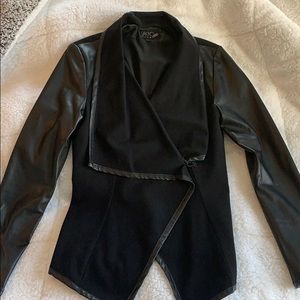 Vakko asymmetrical vegan leather jacket S